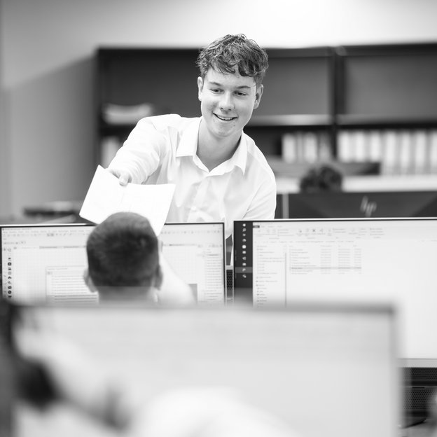 Lukas Keller Zeichner EFZ
Fachrichtung Architektur bei der Arbeit